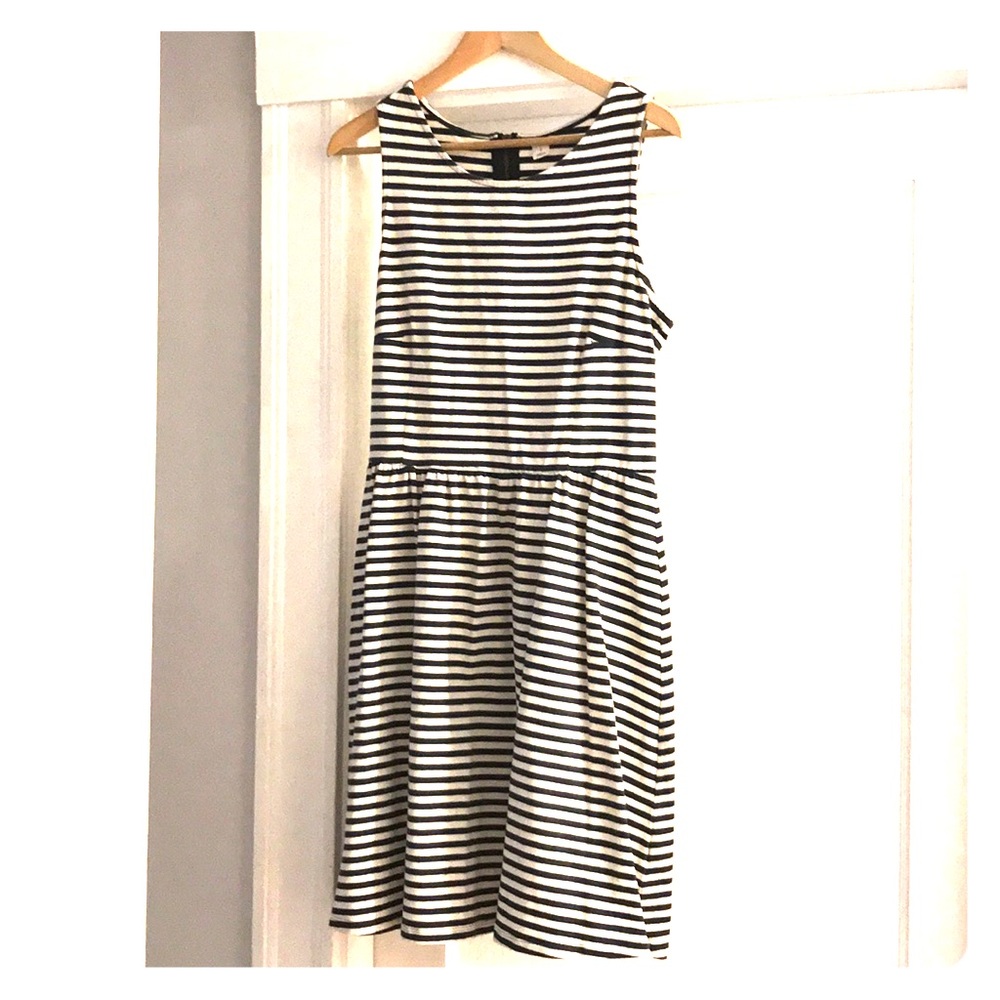 Striped cotton dress